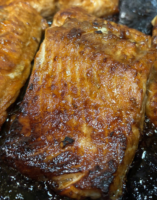 Buckwheat Honey Glazed Salmon