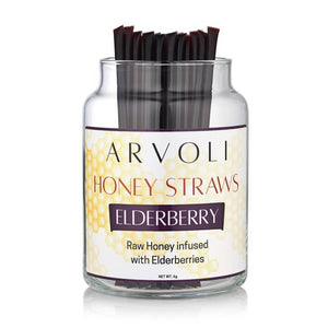 Elderberry Infused Raw Honey Straws - 10 Pack